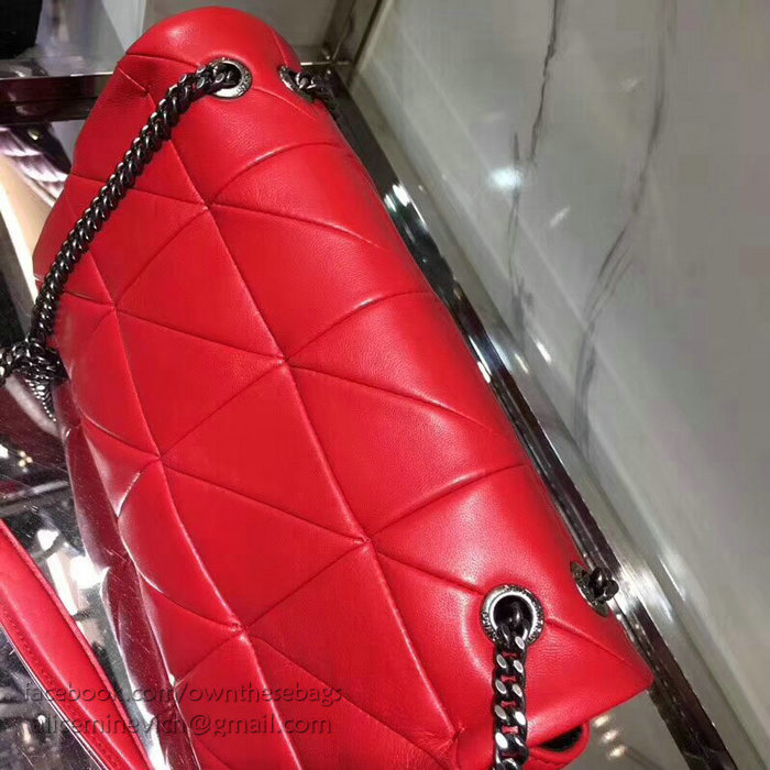 Saint Laurent Medium JAMIE Bag in Red Patchwork Leather 515821