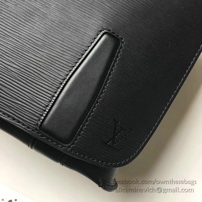 Louis Vuitton Epi Leather Messenger Bag Noir M43404