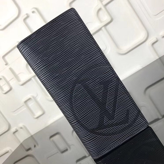 Louis Vuitton Epi Leather Brazza Wallet Noir M63511