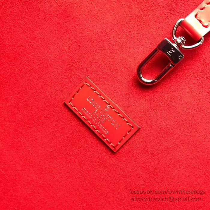 Louis Vuitton Epi Leather Neverfull MM Indigo Coquelicot M51485
