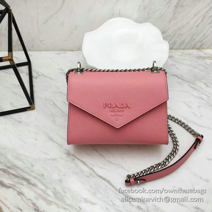 Prada Monochrome Saffiano Leather Bag Petal Pink 1BD127