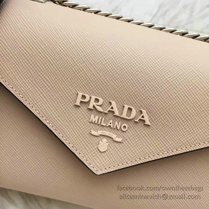 Prada Monochrome Saffiano Leather Bag Powder Pink 1BD127