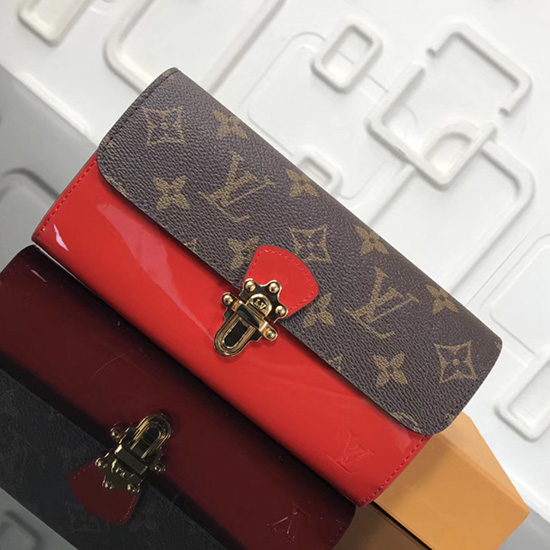 Louis Vuitton Cherrywood Wallet Red M62558