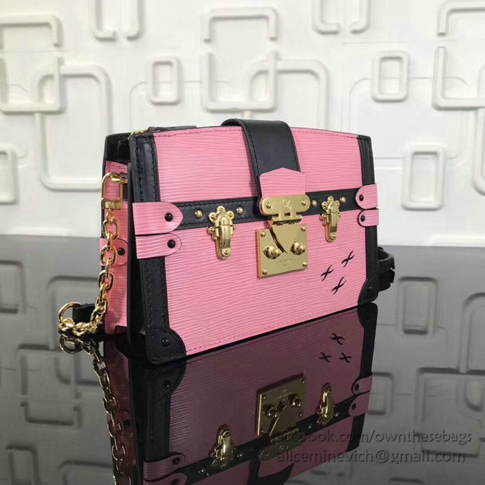 Louis Vuitton Epi Leather Trunk Clutch Pink M53052
