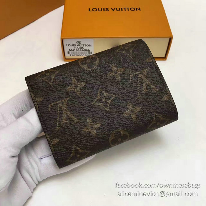 Louis Vuitton Monogram Canvas Victorine Wallet Coffee M41938