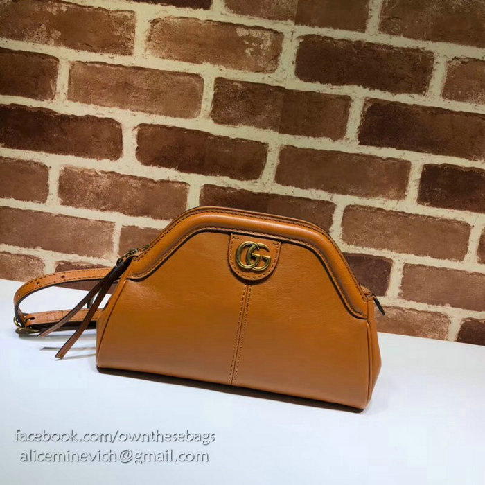 Gucci RE(BELLE) Small Shoulder Bag Brown 524620