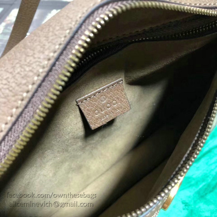 Gucci GG Canvas Shoulder Bag Brown 523658