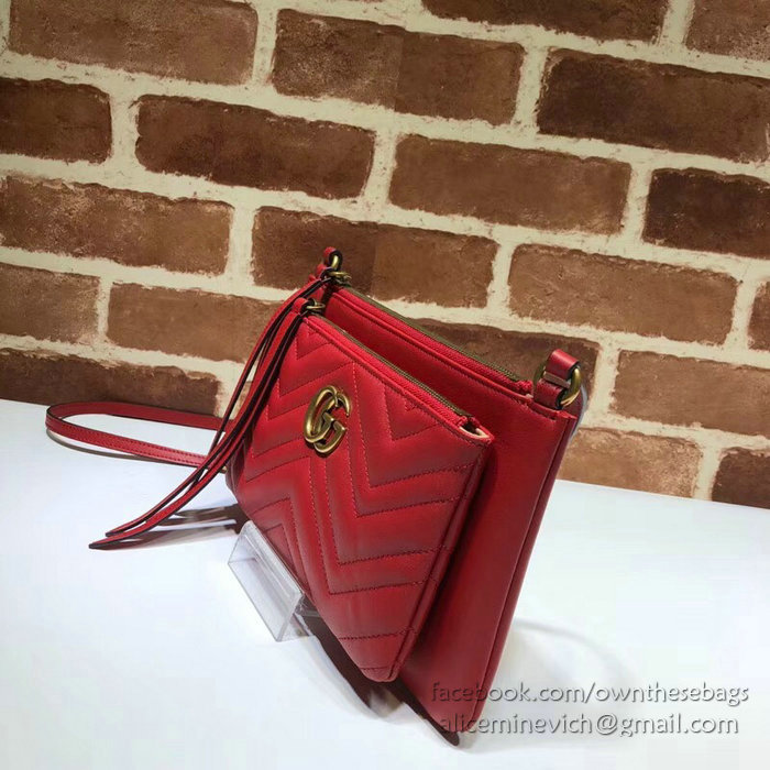 Gucci GG Marmont Shoulder Bag Red 453878