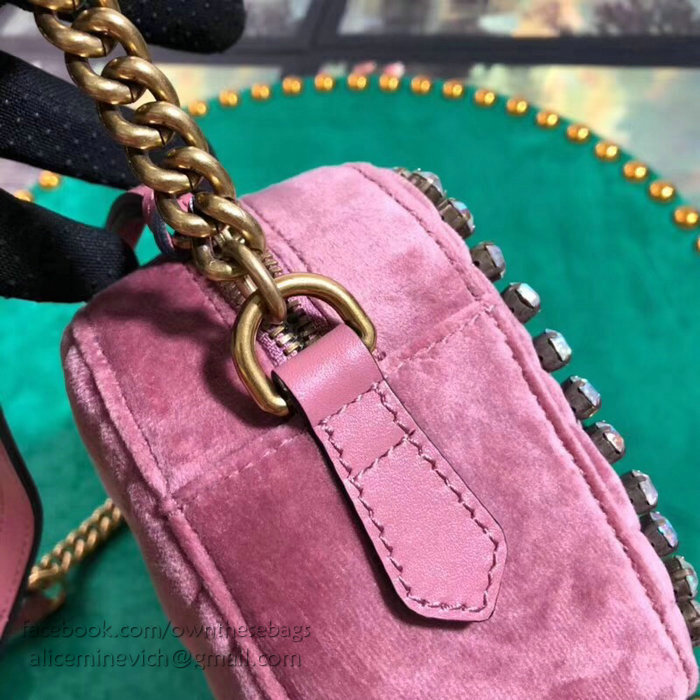 Gucci GG Marmont Small Shoulder Bag Pink 447632