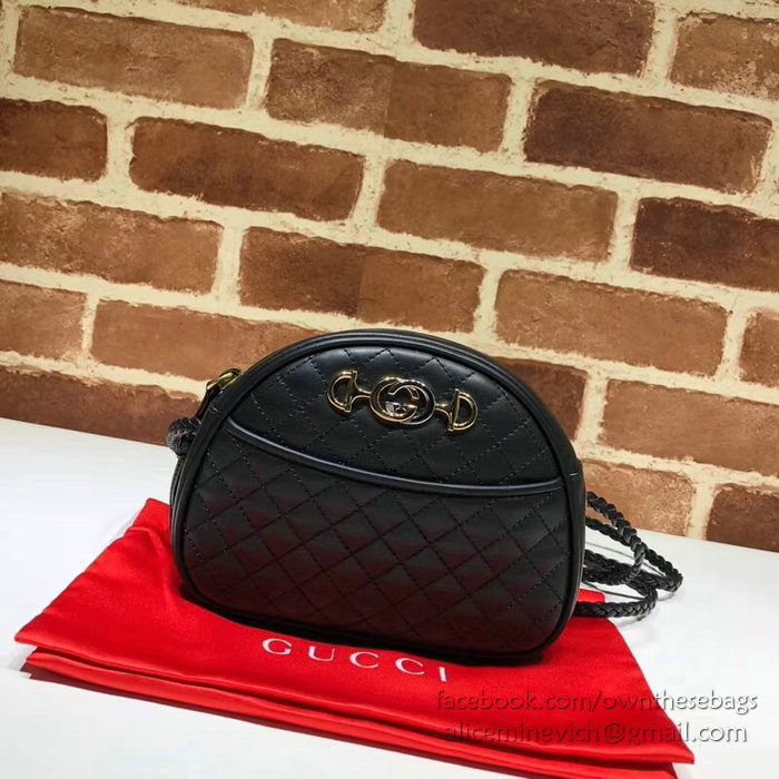 Gucci Laminated Leather Mini Bag Black 534951