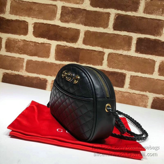 Gucci Laminated Leather Mini Bag Black 534951