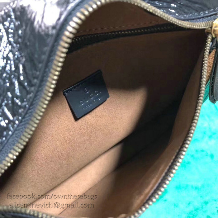 Gucci Leather Shoulder Bag Brown 523658