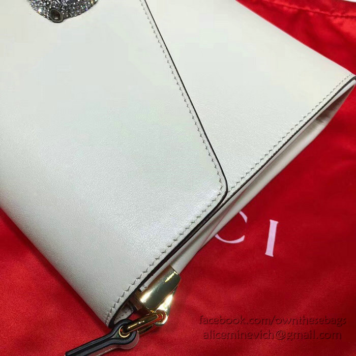 Gucci Medium Shoulder Bag White 527857
