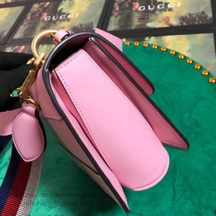 Gucci Queen Margaret Leather Shoulder Bag Pink 476542