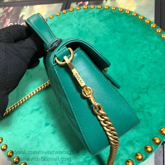 Gucci GG Marmont Mini Top Handle Bag Green 547260