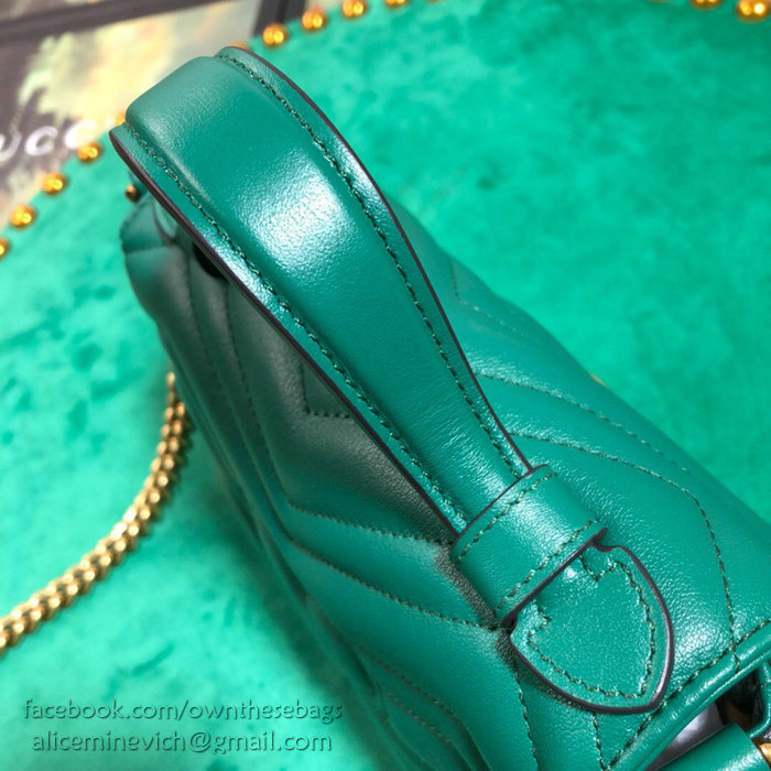 Gucci GG Marmont Mini Top Handle Bag Green 547260