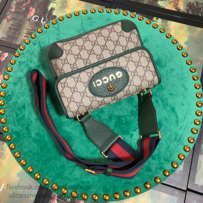 Gucci GG Supreme Messenger Bag Green 501050