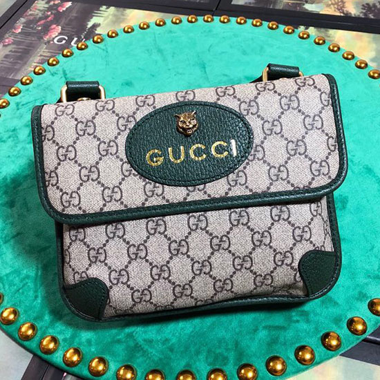 Gucci GG Supreme Messenger Bag Green 501050