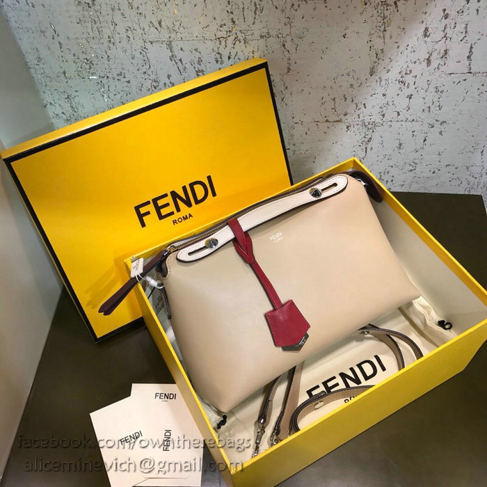 Fendi By The Way Regular Boston Bag Beige F81491