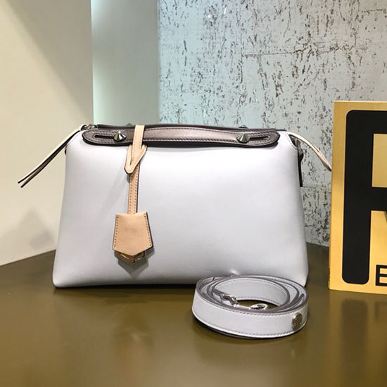 Fendi By The Way Regular Boston Bag Light Grey F81491