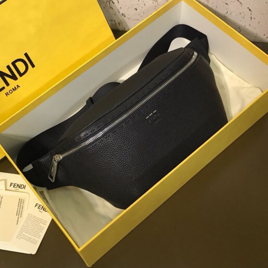 Fendi Calfskin Belt Bag Black F823581