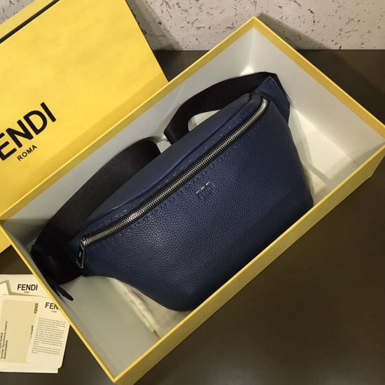 Fendi Calfskin Belt Bag Blue F823581