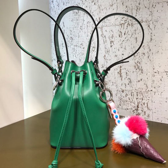 Fendi Small Mon Tresor Bucket Bag Green F80101