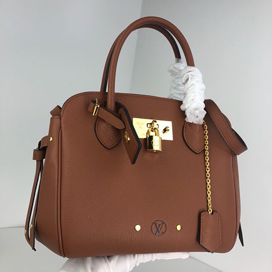 Louis Vuitton Veau Nuage Leather Milla PM Brown M54346