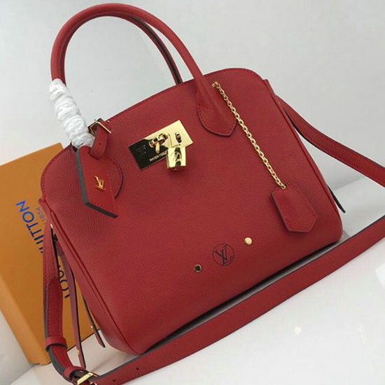 Louis Vuitton Veau Nuage Leather Milla PM Red M54346