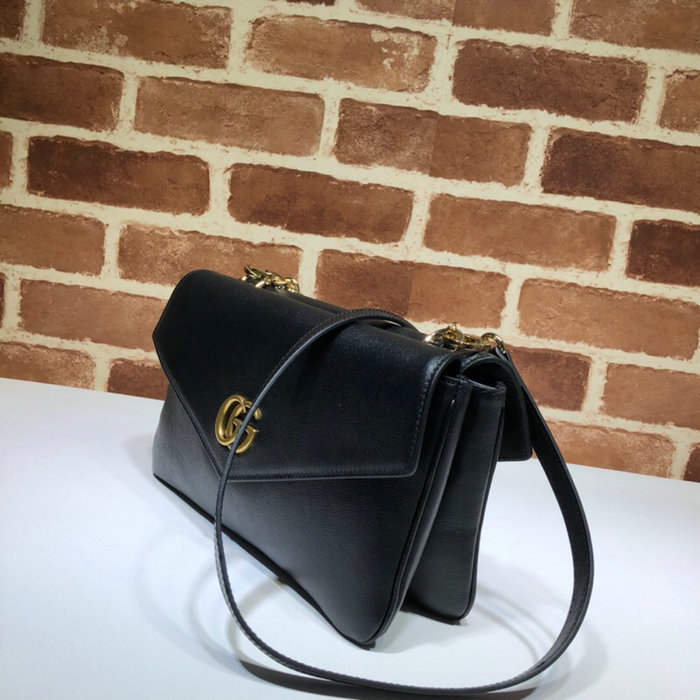 Gucci Medium Double Shoulder Bag Black 524822