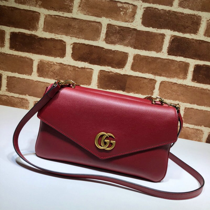 Gucci Medium Double Shoulder Bag Red 524822