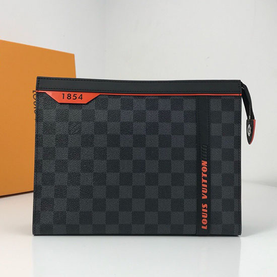 Louis Vuitton Damier Graphite Canvas Pochette Voyage MM N41696
