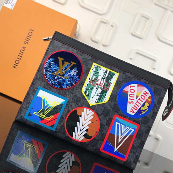 Louis Vuitton Damier Graphite Canvas Pochette Voyage N60134
