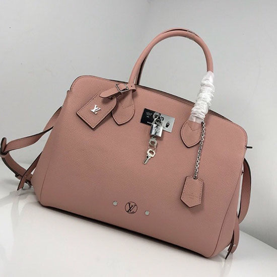 Louis Vuitton Veau Nuage Leather Milla MM Pink M51685