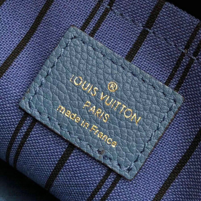 Louis Vuitton Monogram Empreinte Montaigne BB Blue M41053