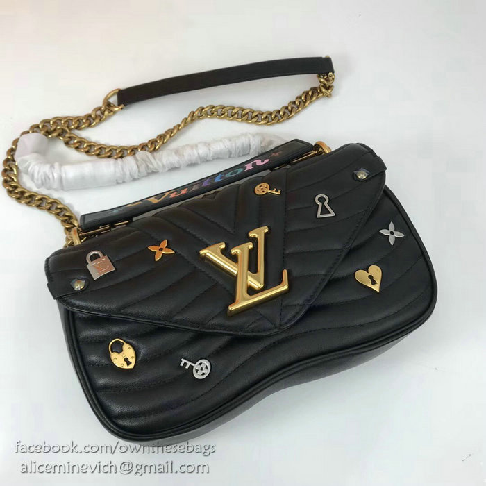 Louis Vuitton New Wave Chain Bag MM Noir M52913