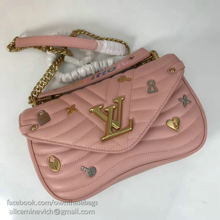 Louis Vuitton New Wave Chain Bag MM Pink M52913