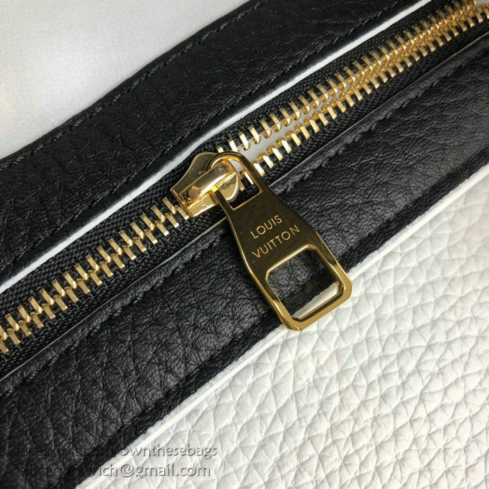 Louis Vuitton Taurillon Leather Capucines PM Noir M52988