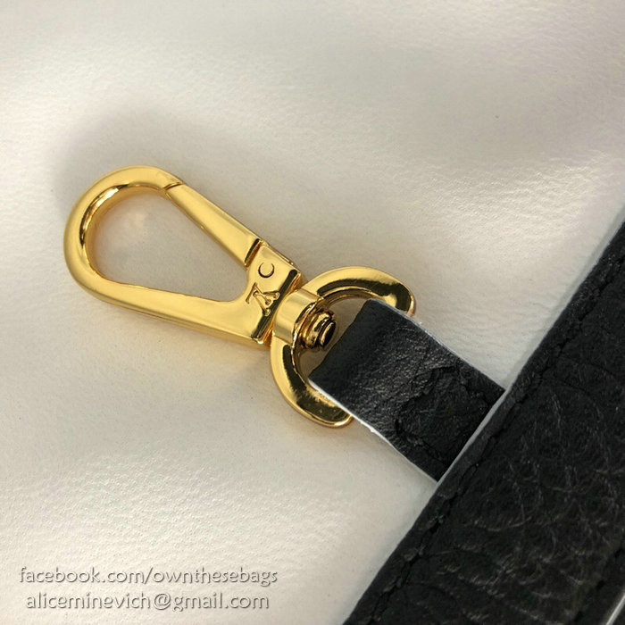 Louis Vuitton Taurillon Leather Capucines PM Noir M52988
