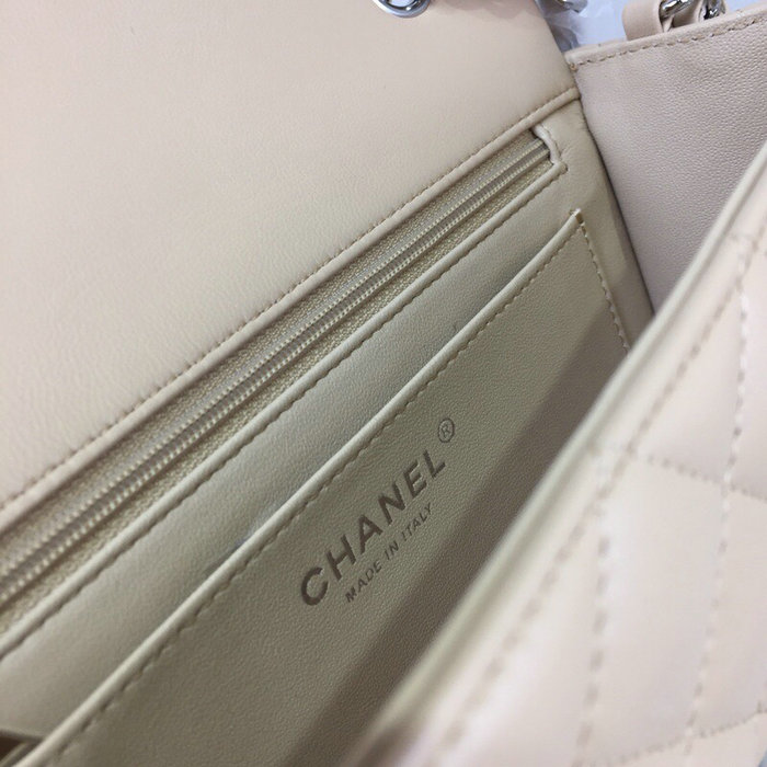 Classic Chanel Lambskin Small Flap Bag Beige CF1116