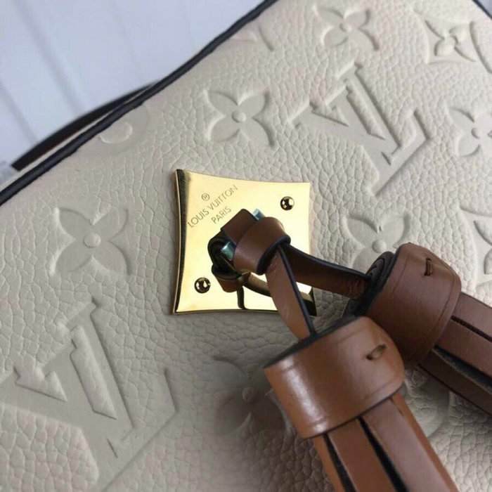 Louis Vuitton Monogram Empreinte Saintonge Cream M44597