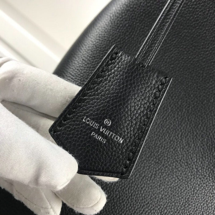 Louis Vuitton Soft Calfskin Lockme Hobo Black M52776