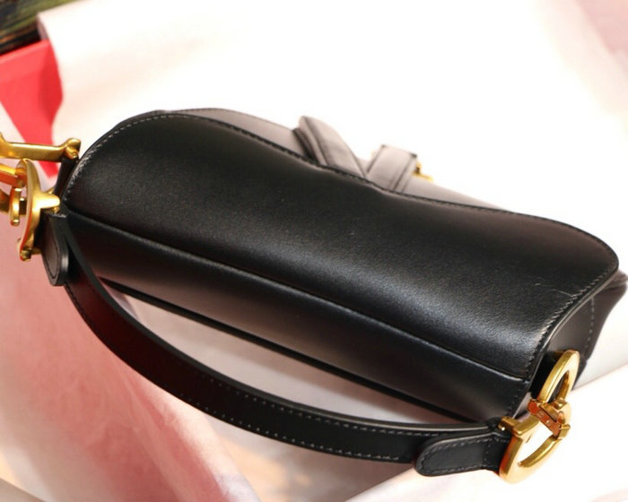 Dior Smooth Calfskin Saddle Bag Black M9001