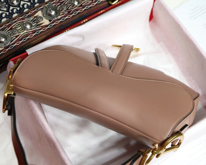 Dior Smooth Calfskin Saddle Bag Nude M9001