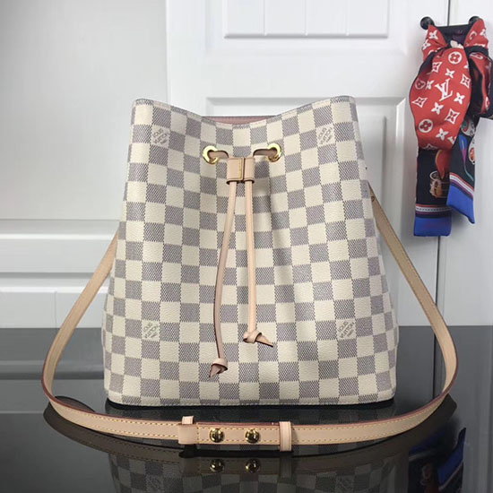 Louis Vuitton Damier Azur Canvas Neonoe Pink N40153