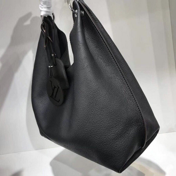 Louis Vuitton Mahina Leather Carmel Black M53188