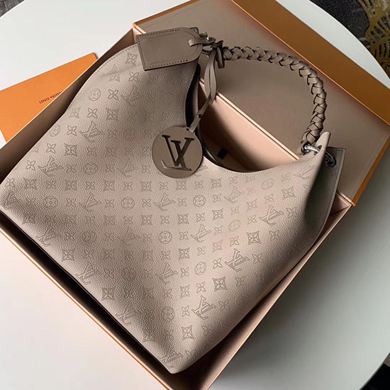 Louis Vuitton Mahina Leather Carmel Grey M53188