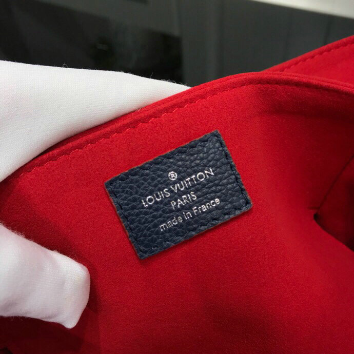 Louis Vuitton Soft Calfskin Mylockme Marine Rouge M53197