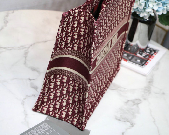 Dior Oblique Book Tote Red D32604