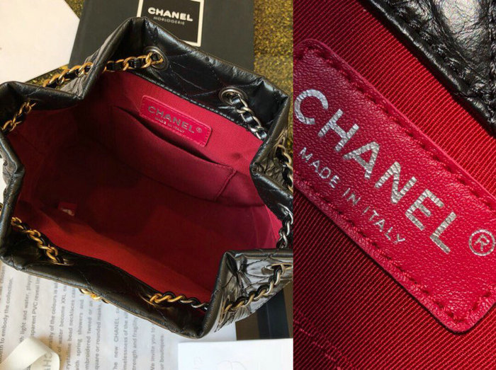 Chanel Aged Calfskin Gabrielle Backpack Black A94502